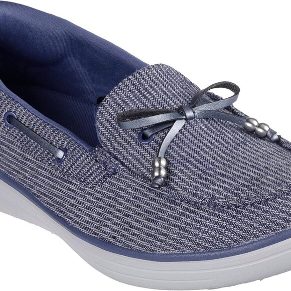 Women's Canvas Nautical Loafer Boat Shoe Vegan Lightweight Cushioned